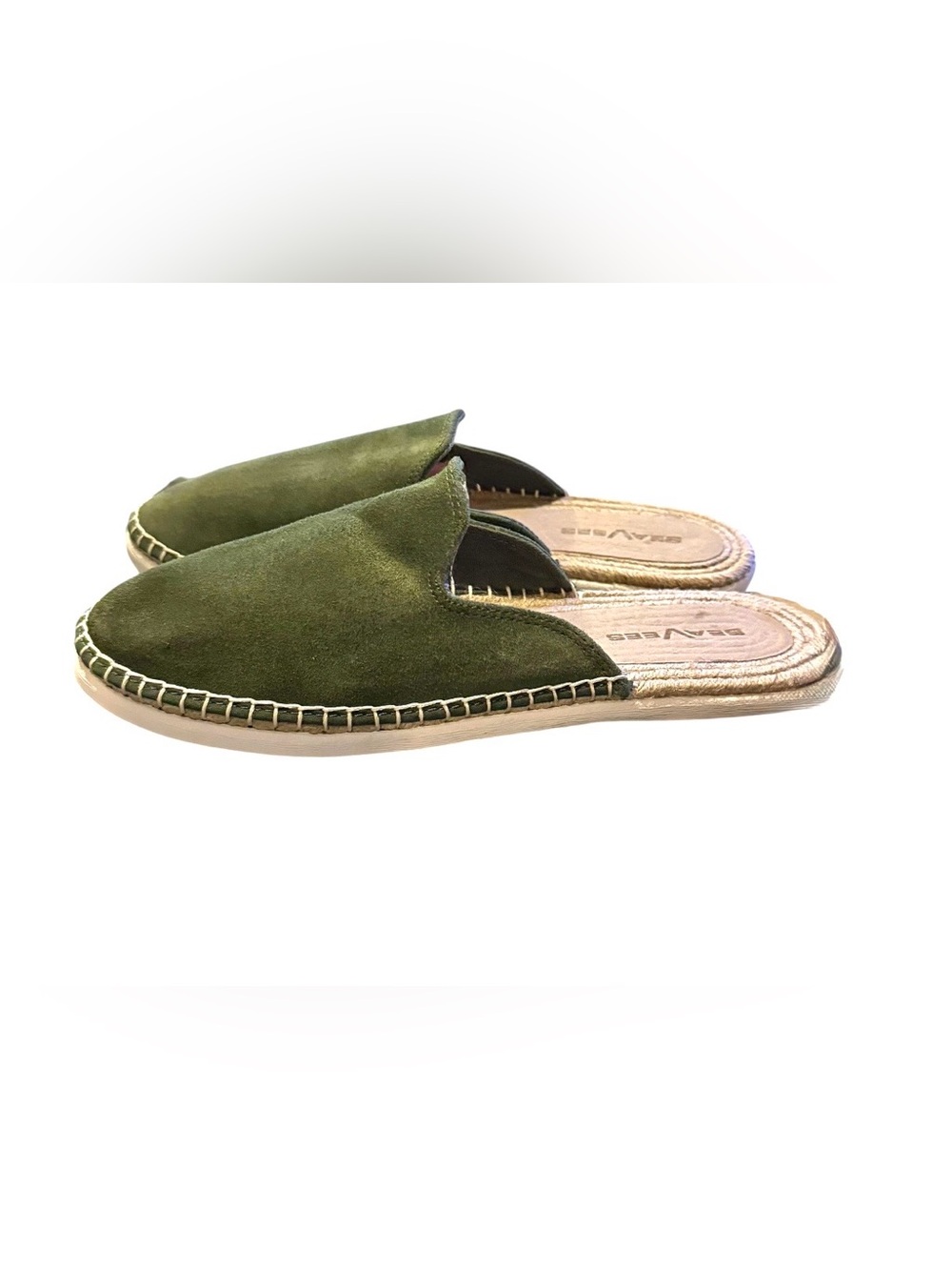 SeaVees Women’s Green Moss Ocean Park Suede Slip On Mules